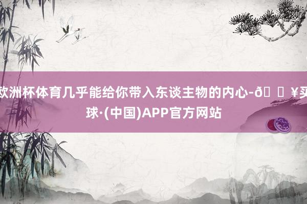 欧洲杯体育几乎能给你带入东谈主物的内心-🔥买球·(中国)APP官方网站