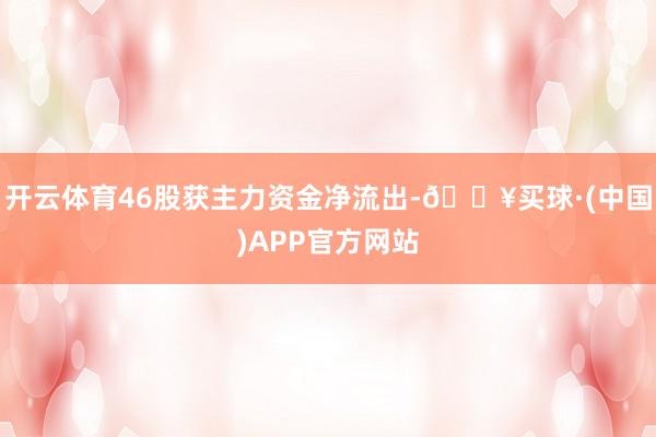 开云体育46股获主力资金净流出-🔥买球·(中国)APP官方网站