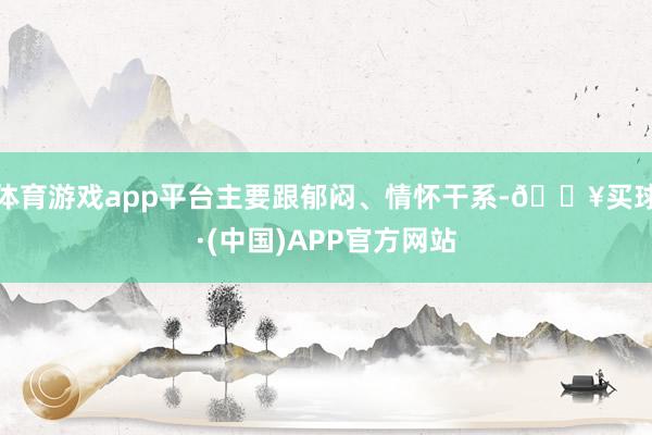 体育游戏app平台主要跟郁闷、情怀干系-🔥买球·(中国)APP官方网站
