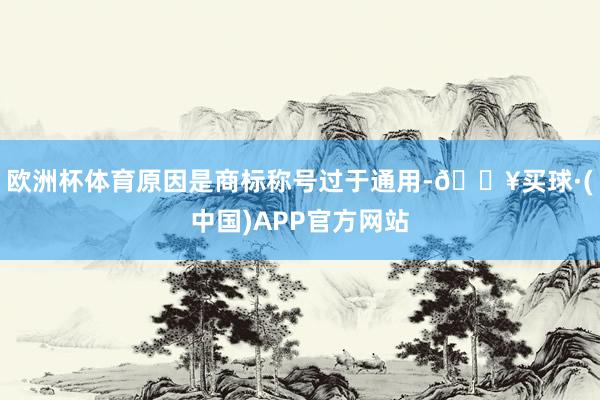 欧洲杯体育原因是商标称号过于通用-🔥买球·(中国)APP官方网站