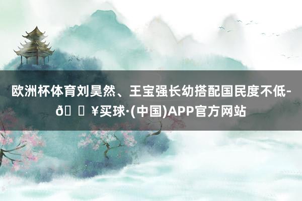 欧洲杯体育刘昊然、王宝强长幼搭配国民度不低-🔥买球·(中国)APP官方网站