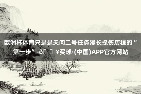 欧洲杯体育只是是天问二号任务漫长探伤历程的“第一步”-🔥买球·(中国)APP官方网站