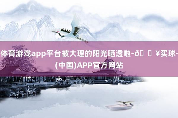 体育游戏app平台被大理的阳光晒透啦-🔥买球·(中国)APP官方网站