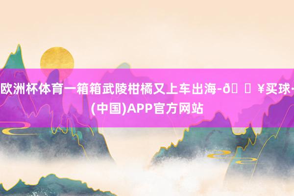 欧洲杯体育一箱箱武陵柑橘又上车出海-🔥买球·(中国)APP官方网站